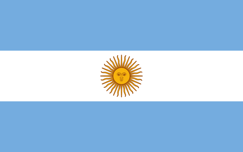 Vlag Argentinie, schoonmaak ambassade Javastraat Den Haag